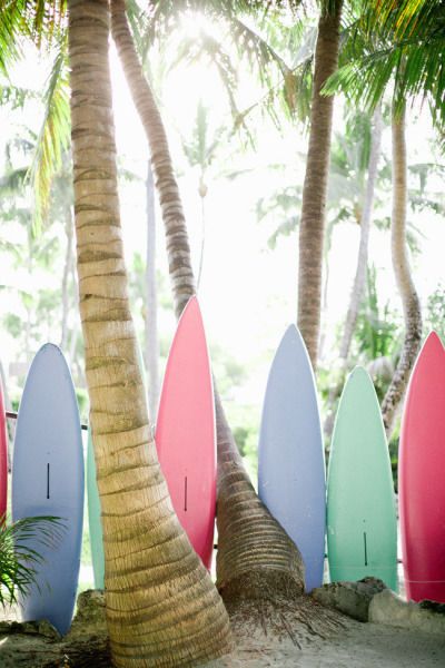 Colorful Surfboards