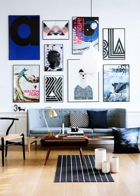 Bonjour Blue- Gallery Wall