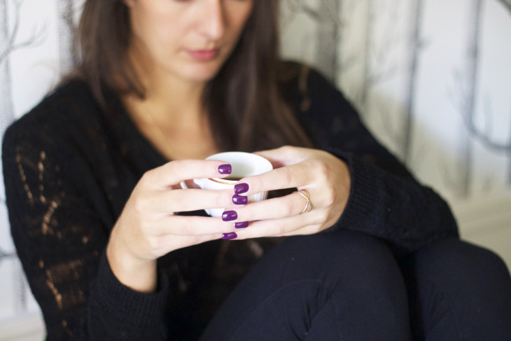 purple nails and nespresso
