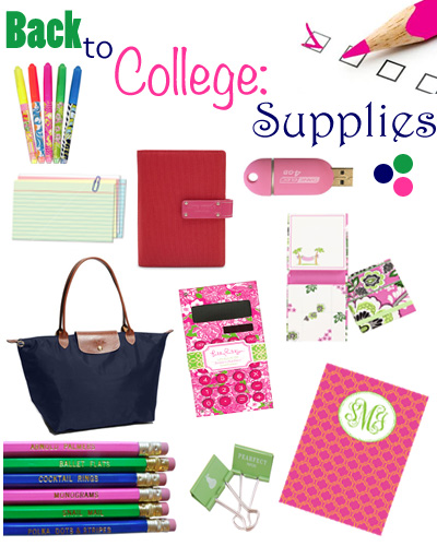 Back to College : Supplies - Bonjour Blue