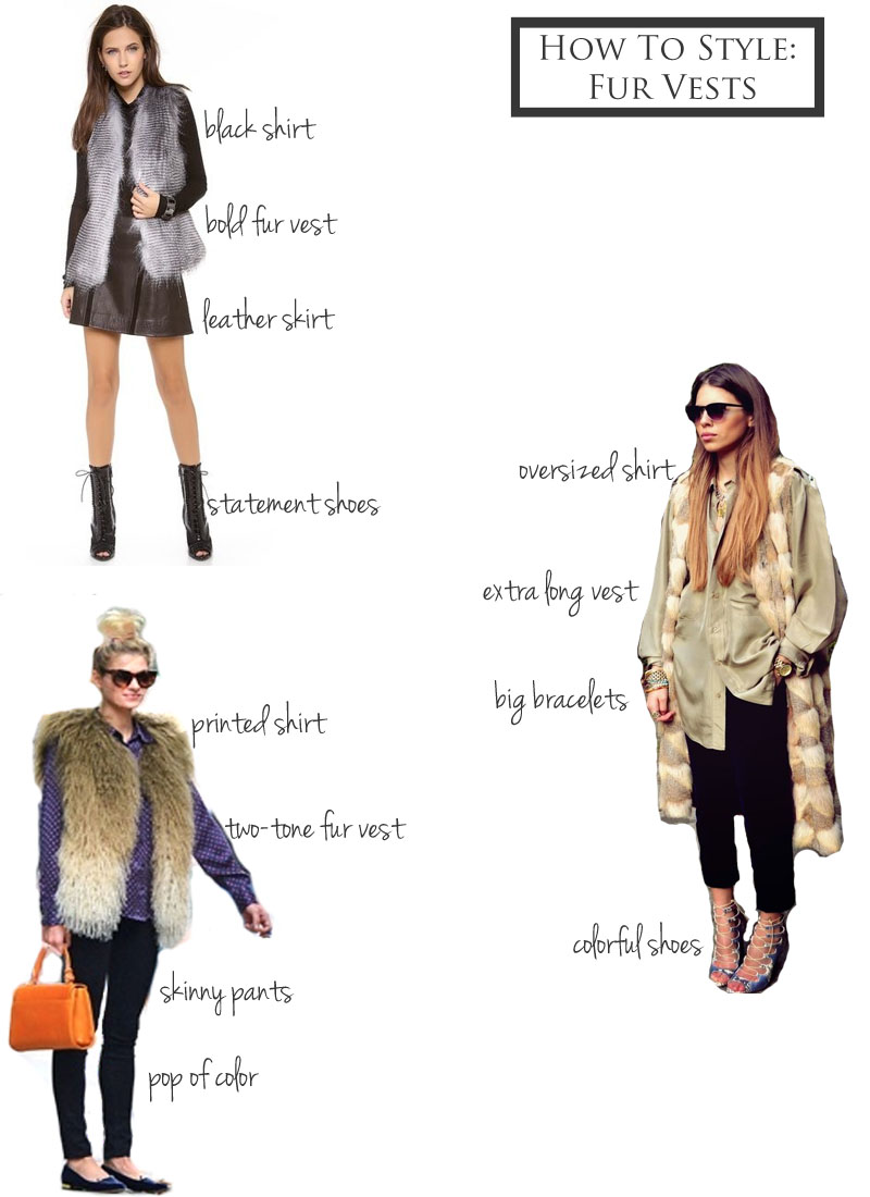 how to style fur vests